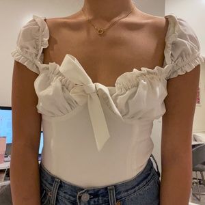 I.AM.GIA White Naomi Top